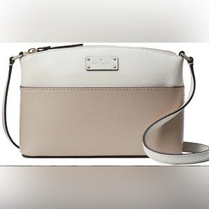 ♠️ Kate Spade Tan & Cream Millie Grove Crossbody